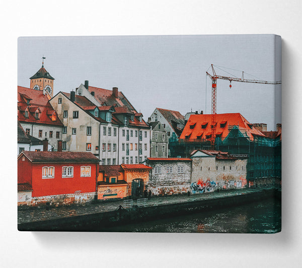 Red Roof Cityscape