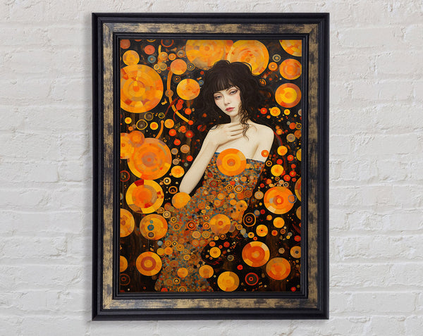 Orange Klimt Style