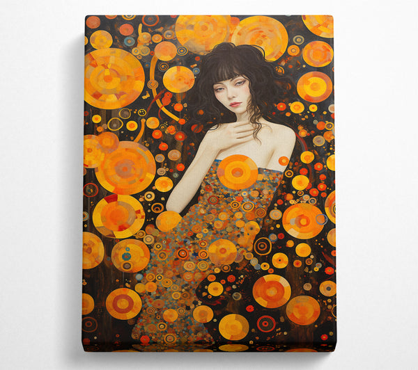 Orange Klimt Style