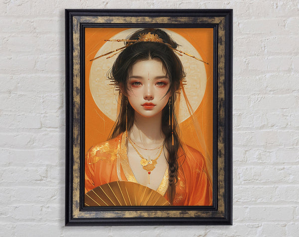 Orange Oriental Woman