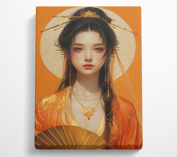 Orange Oriental Woman