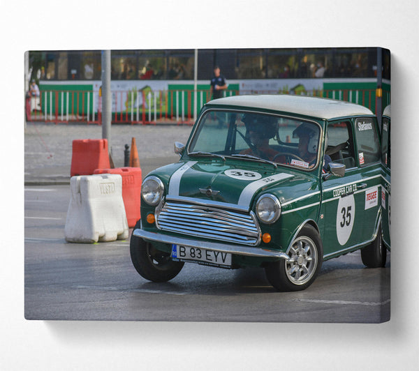 Green Mini Cooper 35