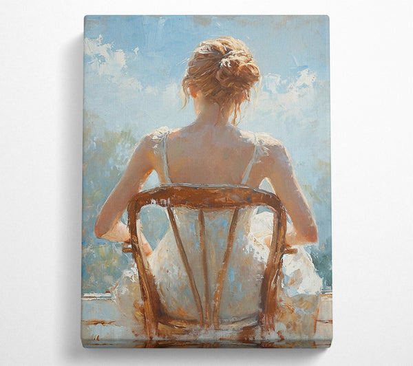 Painting Of Girl In A Chair