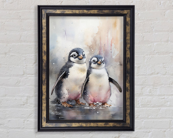 Penguin Soulmates Watercolour