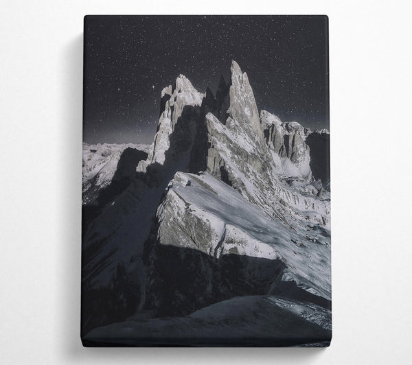 Black Sky Mountain Peaks