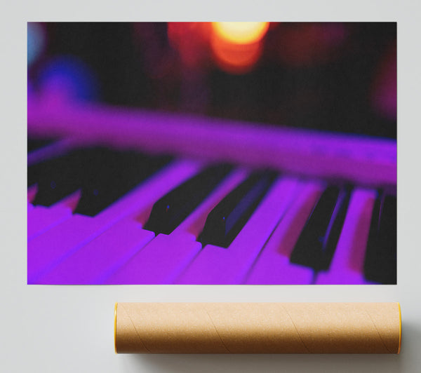 Purple Piano Keys