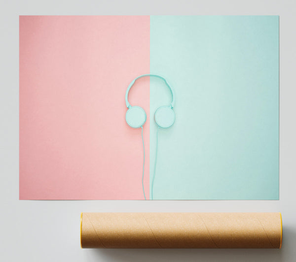 Mint Green Headphones