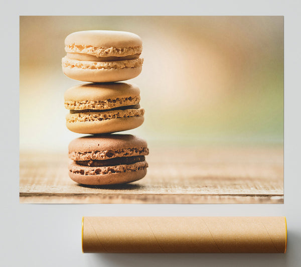 Brown Macaron Stack