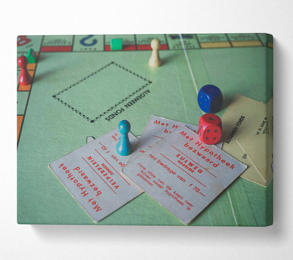 Green Monopoly Game Board