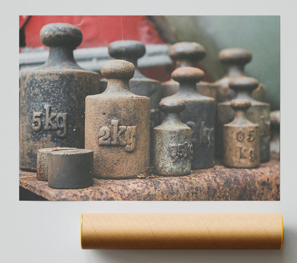 Rusty Iron Weights