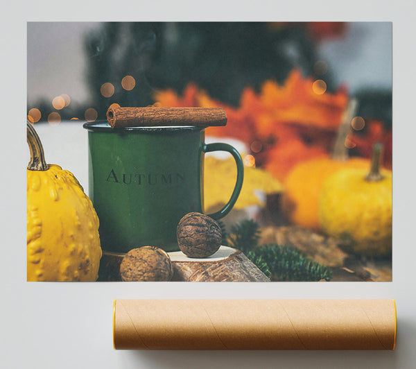 Green Autumn Mug