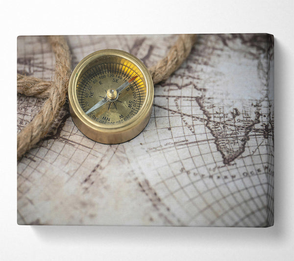 Golden Compass & Map