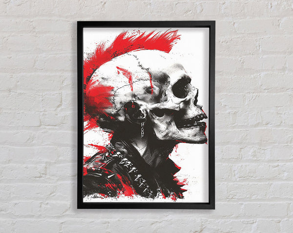 Skull Red Mohawk Punk