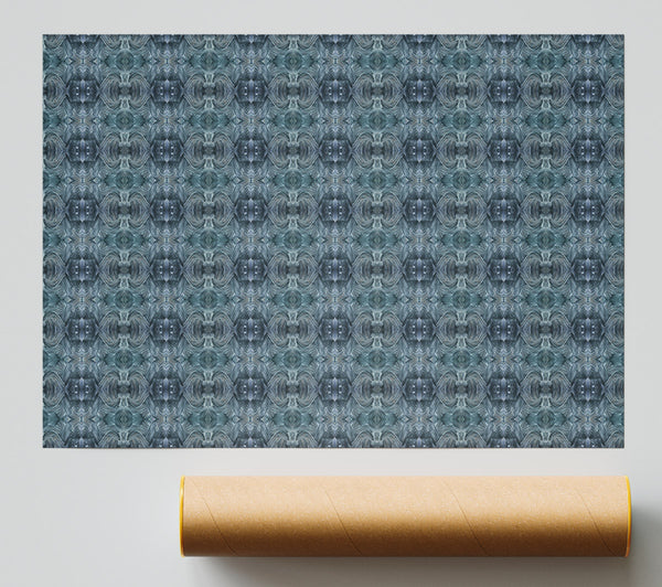 Teal Geometric Pattern