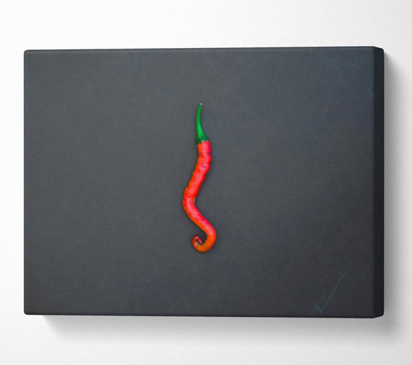 Red Chili On Grey