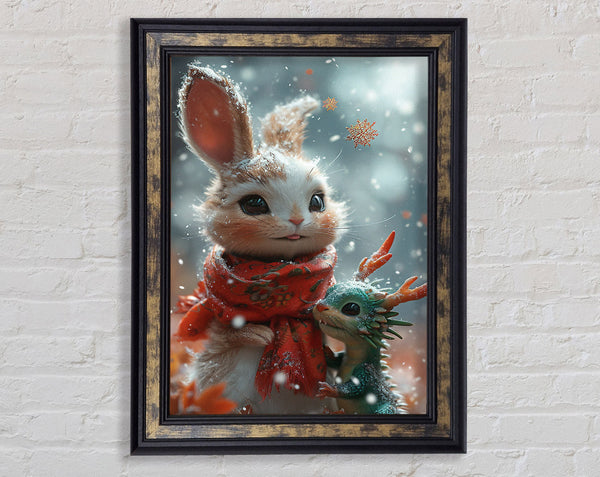 Snow Bunny Mystical Baby Dragon