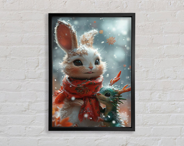 Snow Bunny Mystical Baby Dragon