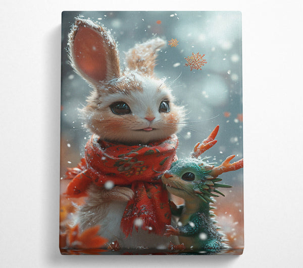 Snow Bunny Mystical Baby Dragon