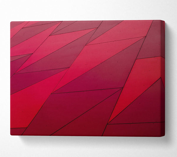 Crimson Geometric Forms