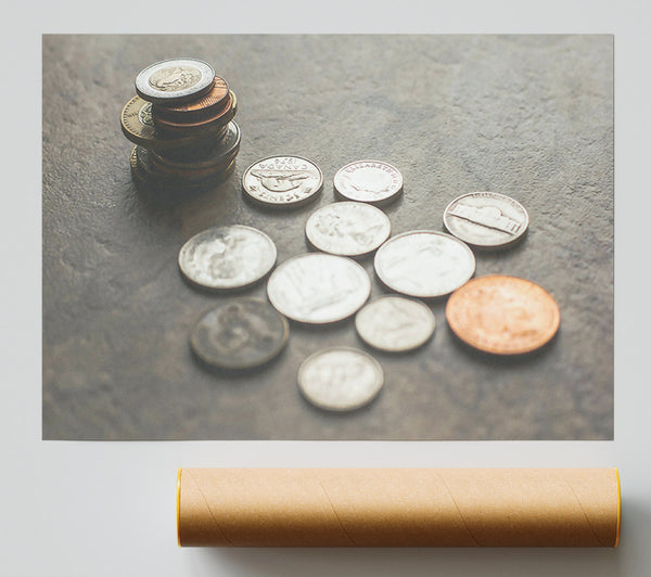 Silver Scattered Coins