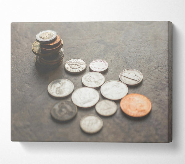 Silver Scattered Coins