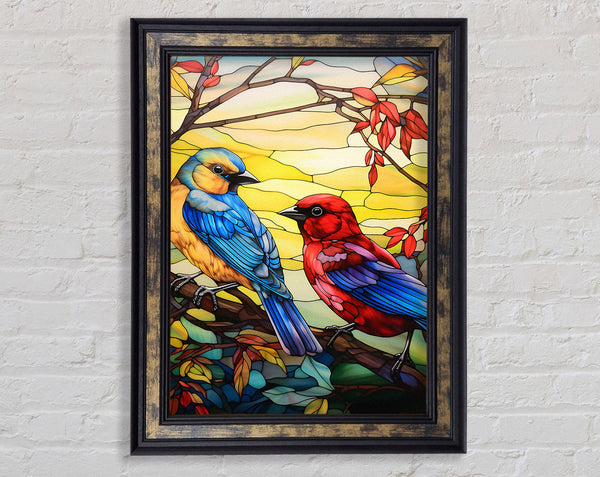 Stained Glass Birds