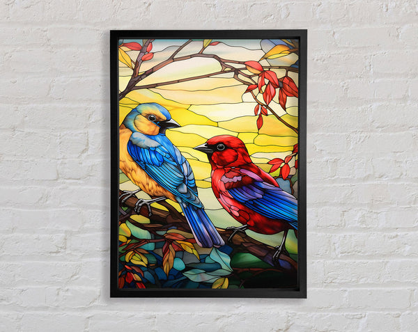 Stained Glass Birds