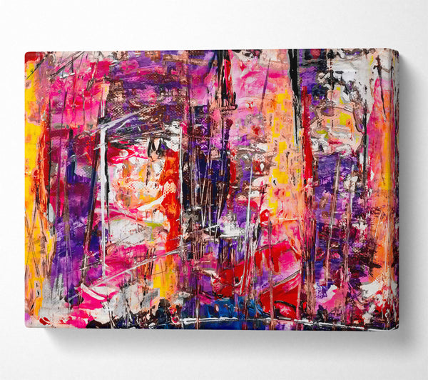 Purple Abstract Expressionism