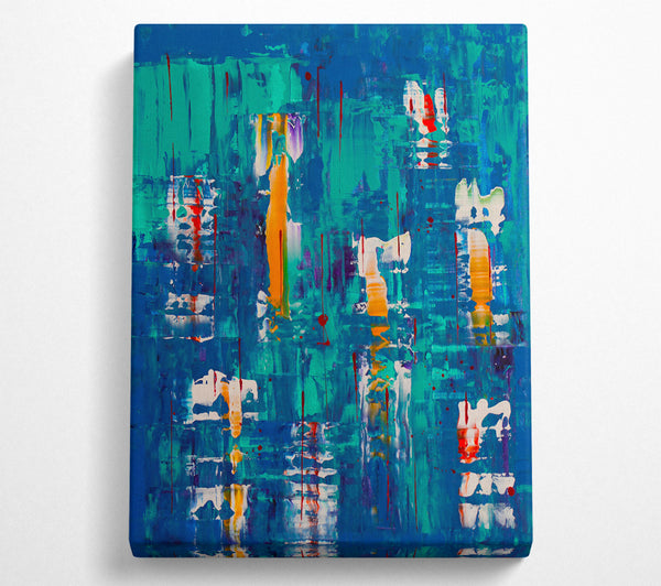 Azure Abstract Drips