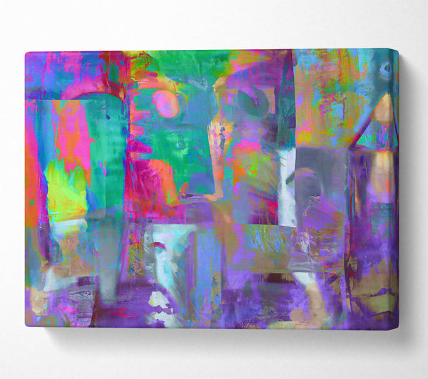 Purple Abstract Canvas