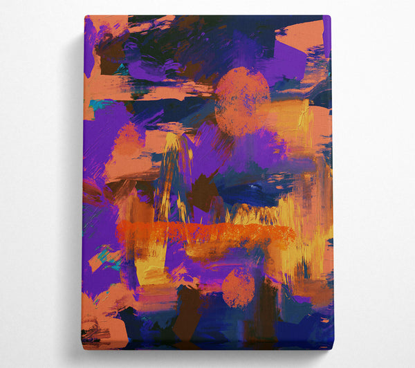 Purple And Orange Strokes