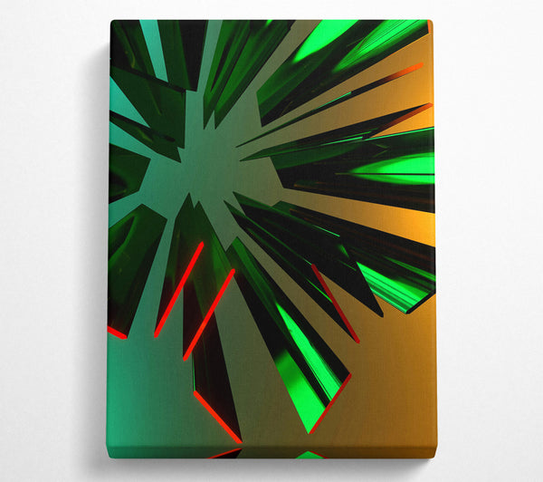 Emerald Geometric Abstract