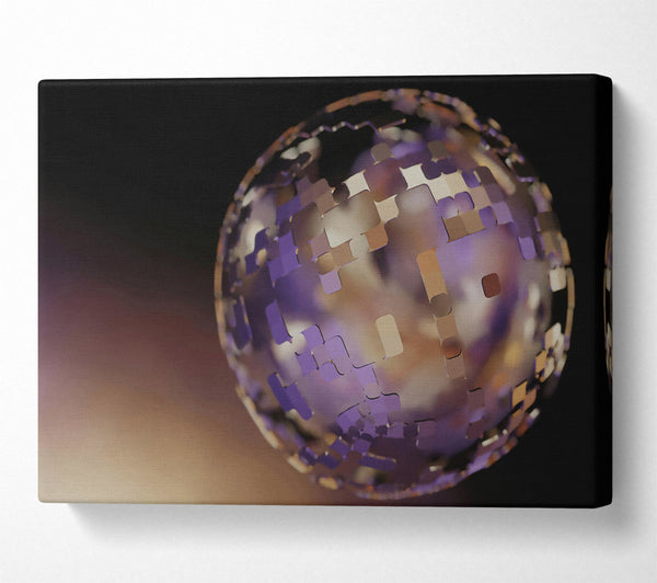 Purple Pixel Sphere