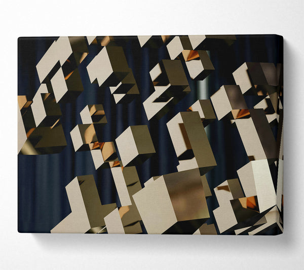 Beige Geometric Abstract