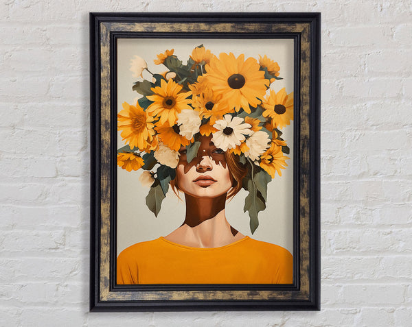 Sunflower Head Woman