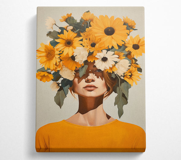 Sunflower Head Woman