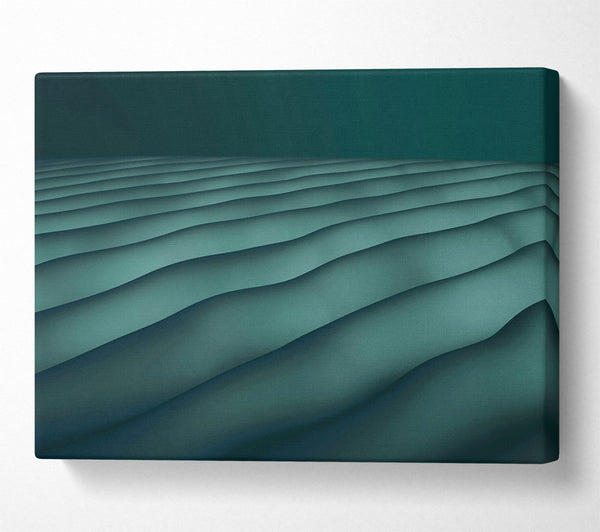 Teal Undulating Landscape