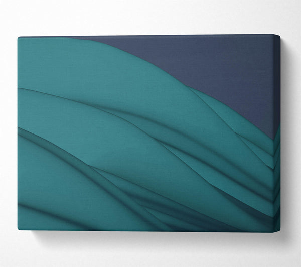 Teal Flowing Forms