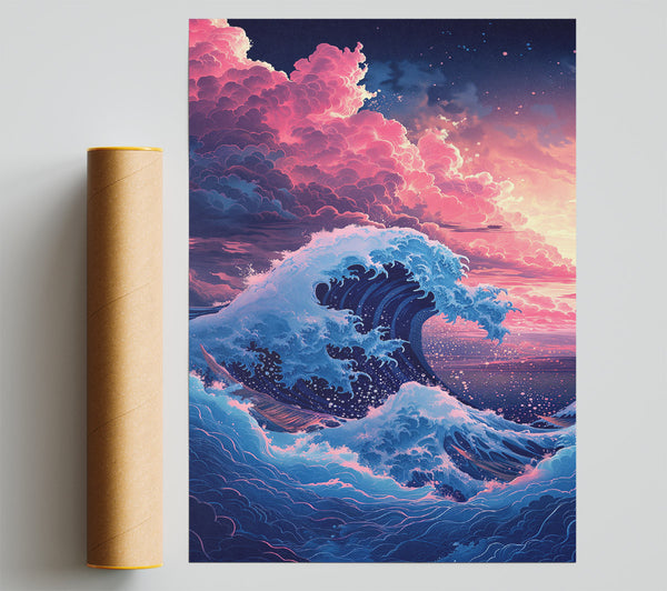 The Great Wave Sunset