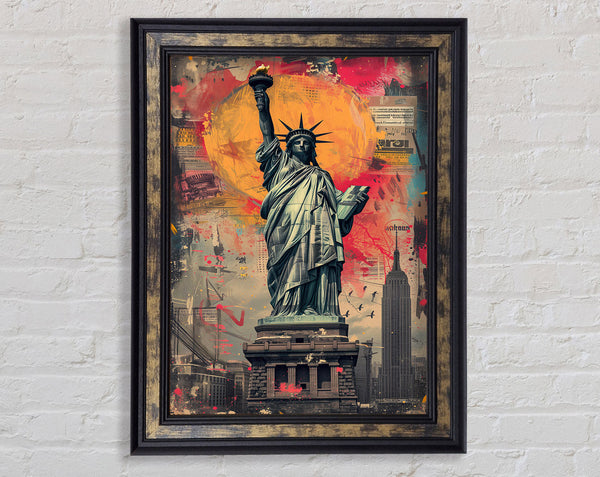 The Statue Of Liberty Colour Explosion