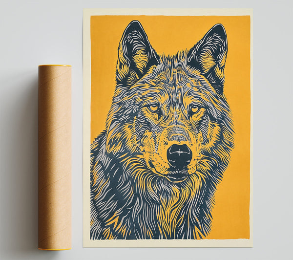 Amber Wolf Portrait