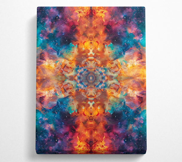 Orange Cosmic Tapestry