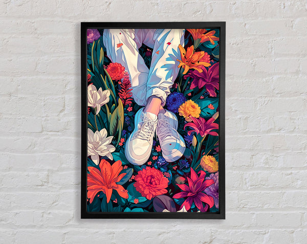 Trainers In The Flowers