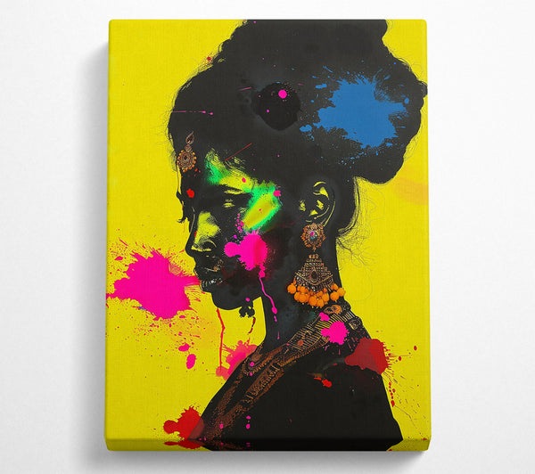 Yellow Splattered Profile