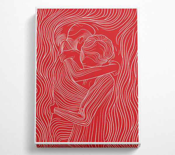 Crimson Lines Embrace