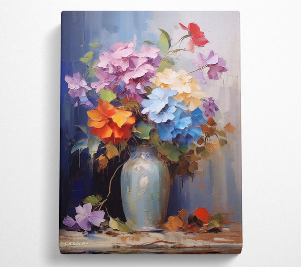 Blue Bouquet In Vase