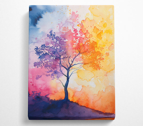 Purple Sunset Tree