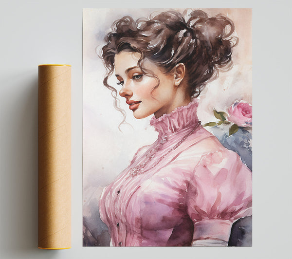 Victorian Woman Watercolour