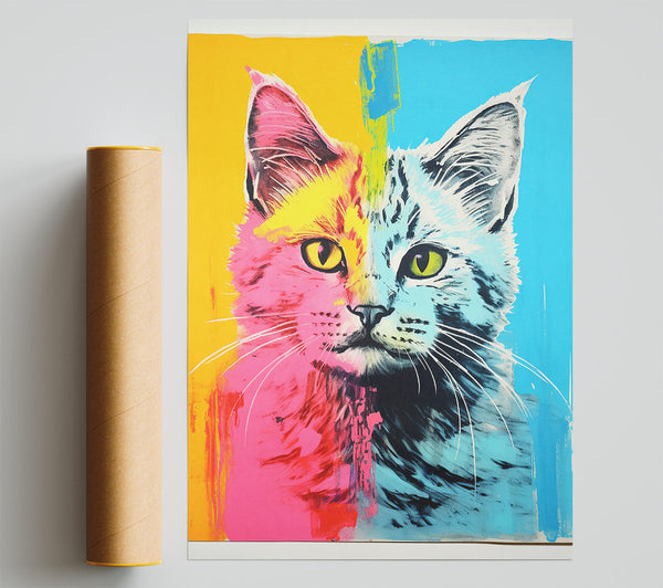 Warhol Style Cat