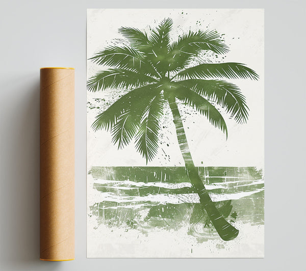 Green Palm Silhouette